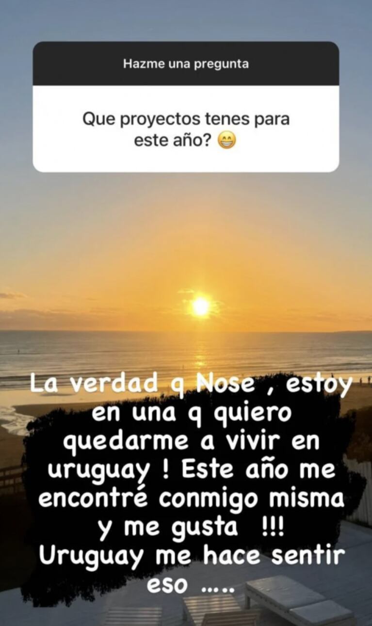 Barby Franco contó que le gustaría quedarse a vivir en Uruguay: "Acá me encontré conmigo misma"
