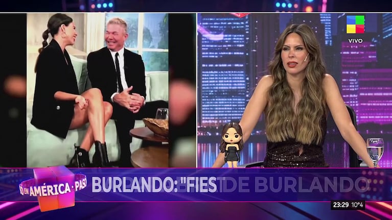 Barby Franco habló de Fernando Burlando (Foto: captura de América).