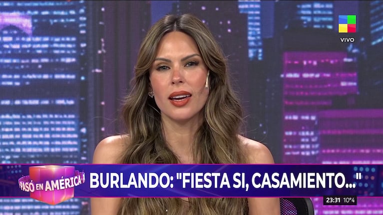 Barby Franco habló de su relación con Fernando Burlando (Foto: captura de América).