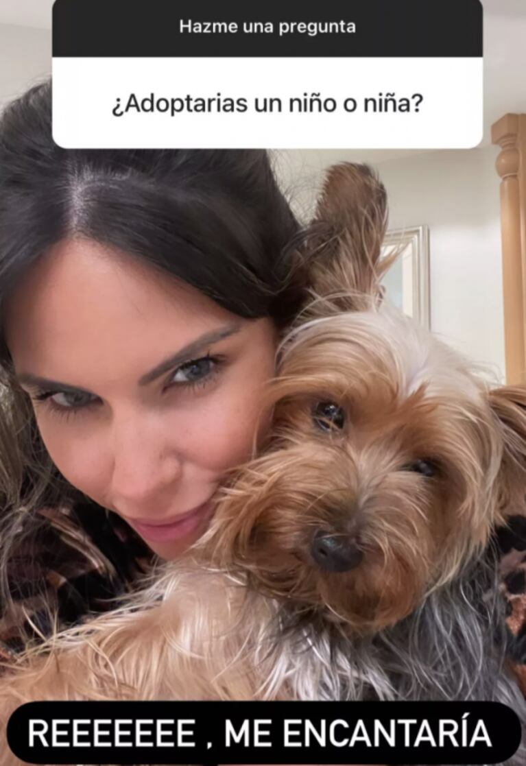 Barby Franco habló sobre la posibilidad de adoptar un hijo con Fernando Burlando