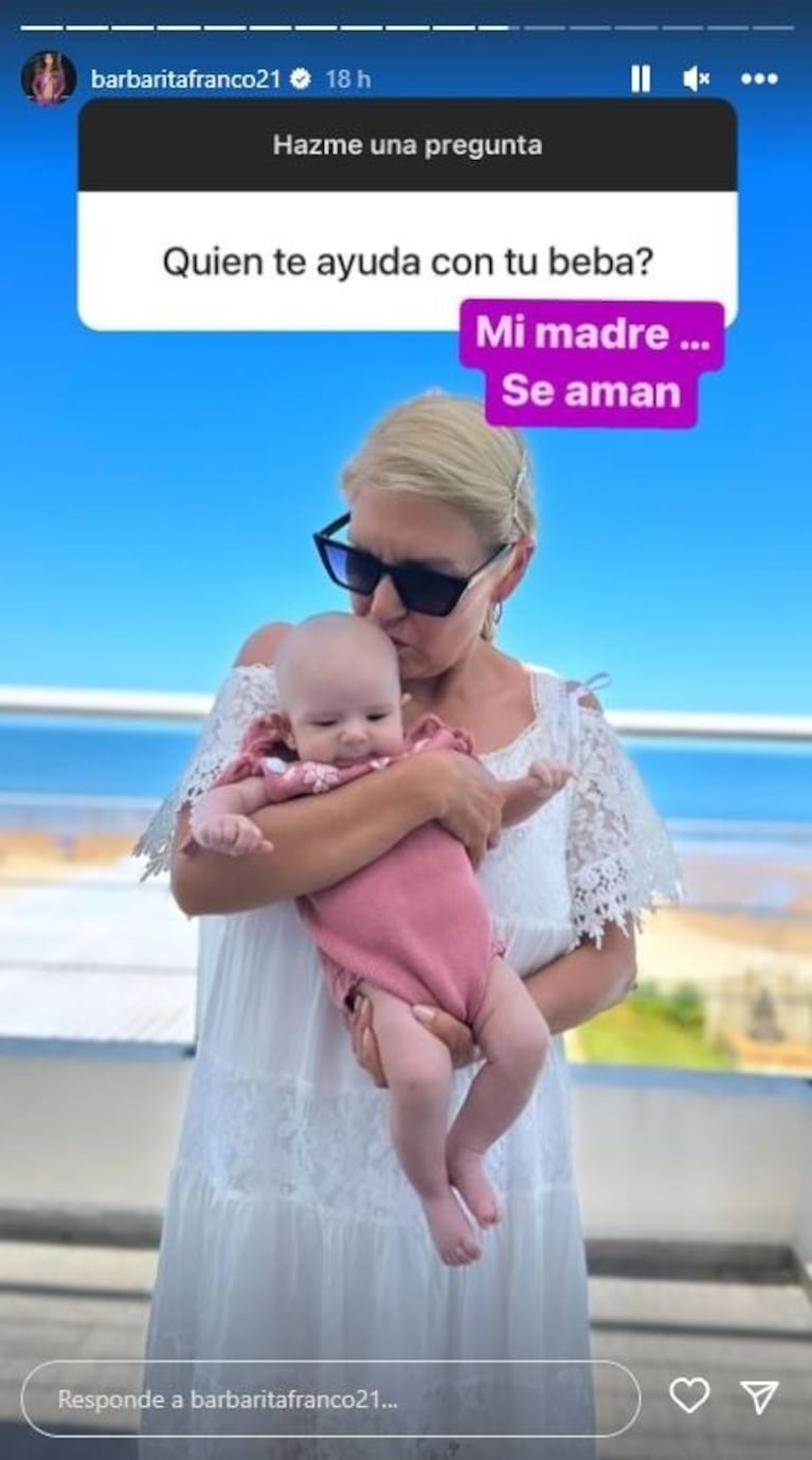 Barby Franco mostró a Sarah en Uruguay y enterneció a todos: el álbum de fotos