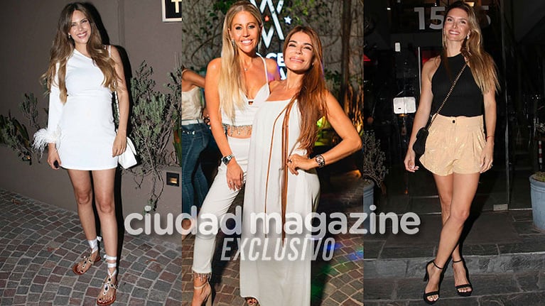 Barby Franco, Sofía Zámolo y Zulemita Menem en el cumpleaños de Barbie Simons (Fotos: Movilpress).