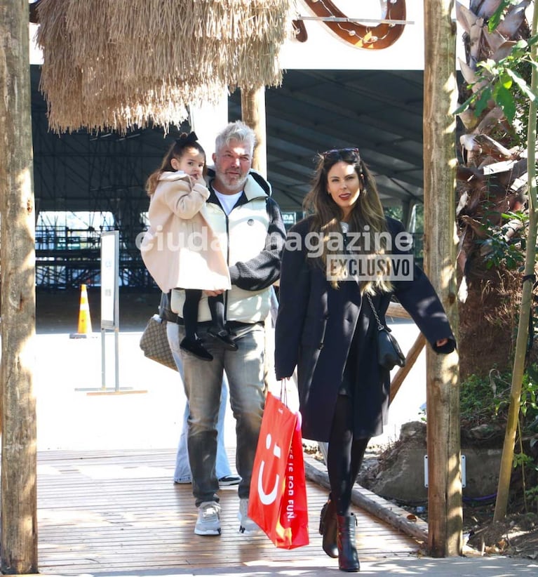 Barby Franco y Fernando Burlando con su hija Sara (Foto: Movilpress)