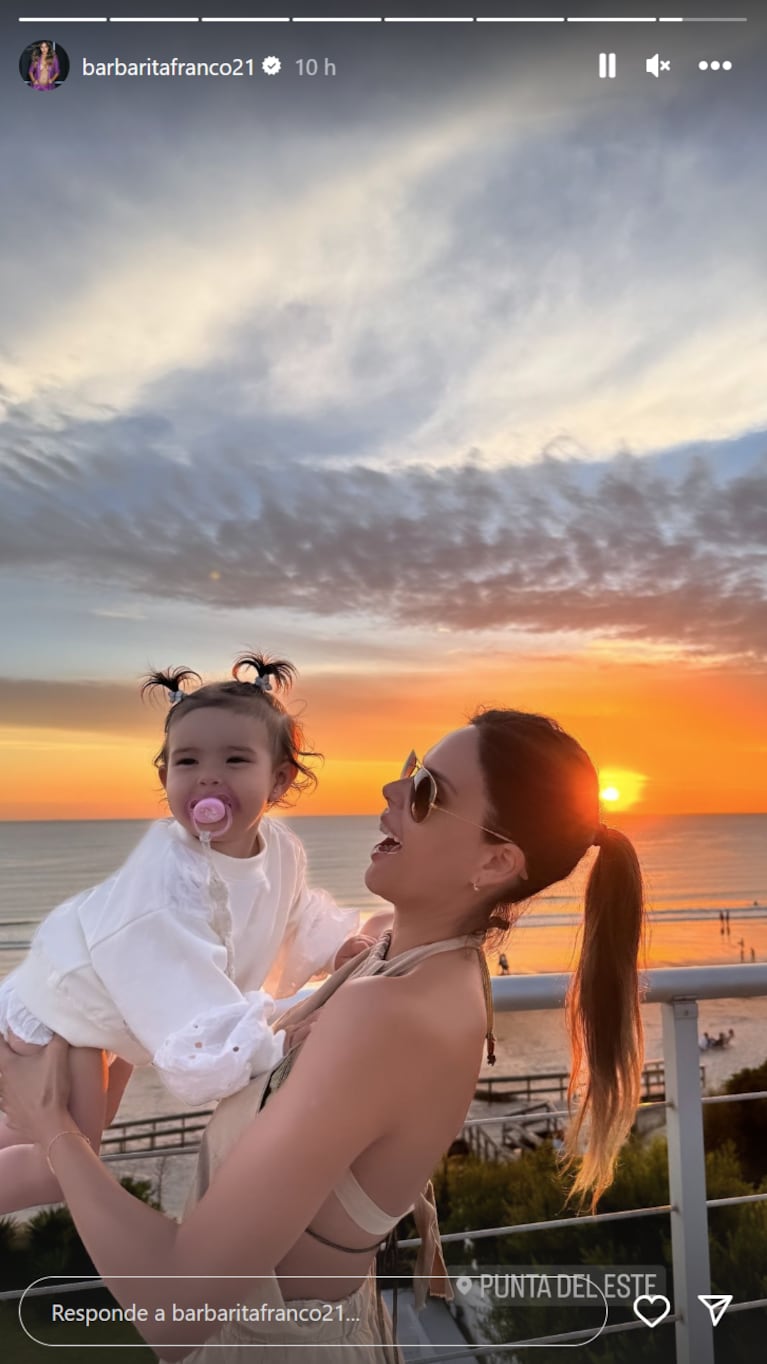 Barby Franco y Sarah Burlando disfrutaron de un atardecer soñado en la playa: las increíbles fotos