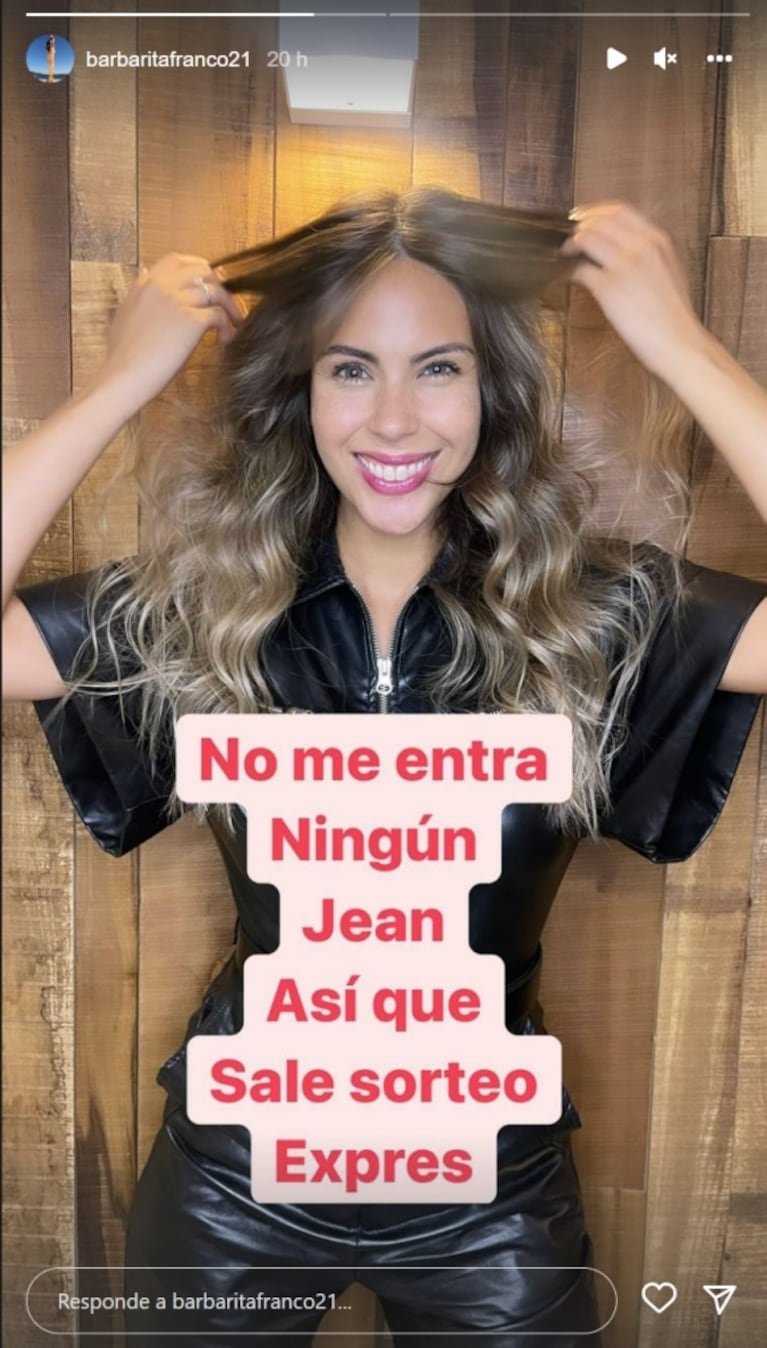 Barby Franco ya resolvió qué hará con la ropa que ya no le entra por el embarazo