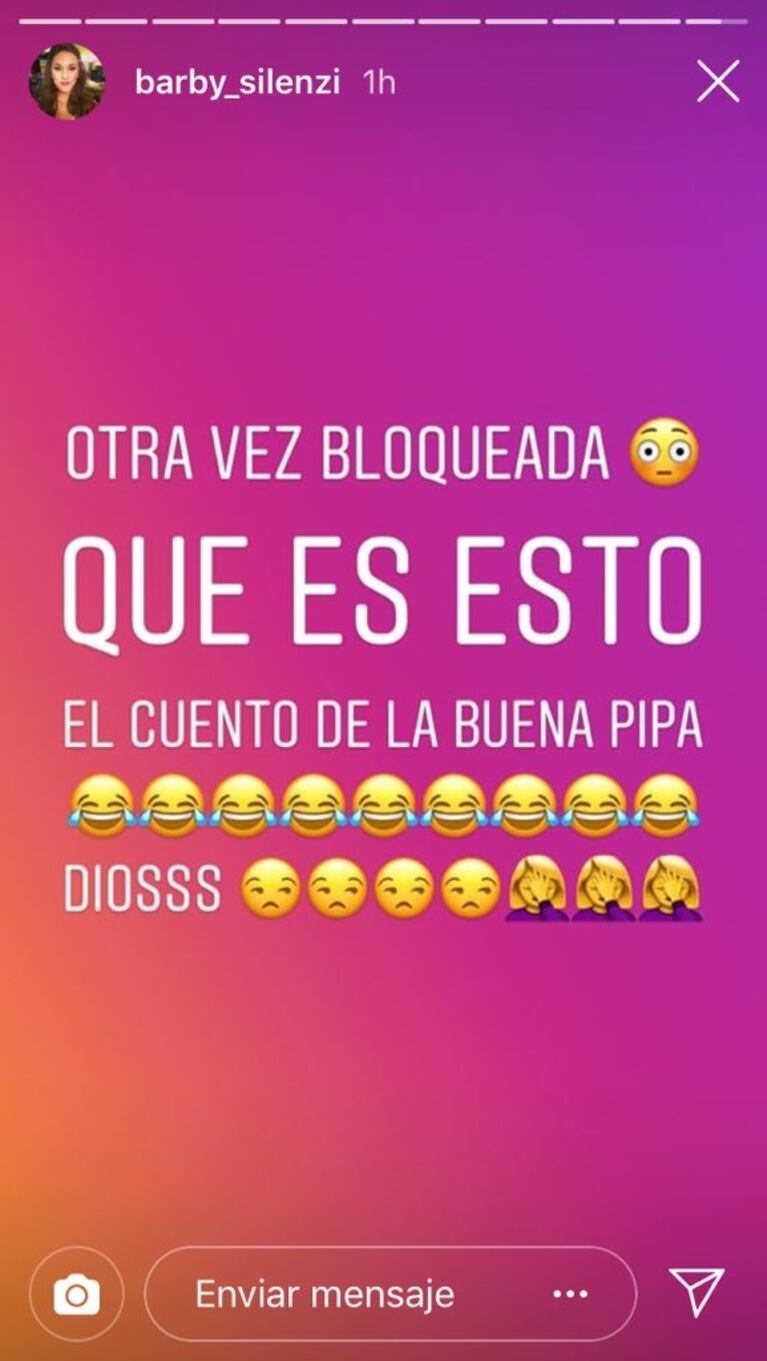 Barby Silenzi, en conflicto con Francisco Delgado: "Me bloqueó de nuevo porque le reclamé que vea más a Elena"