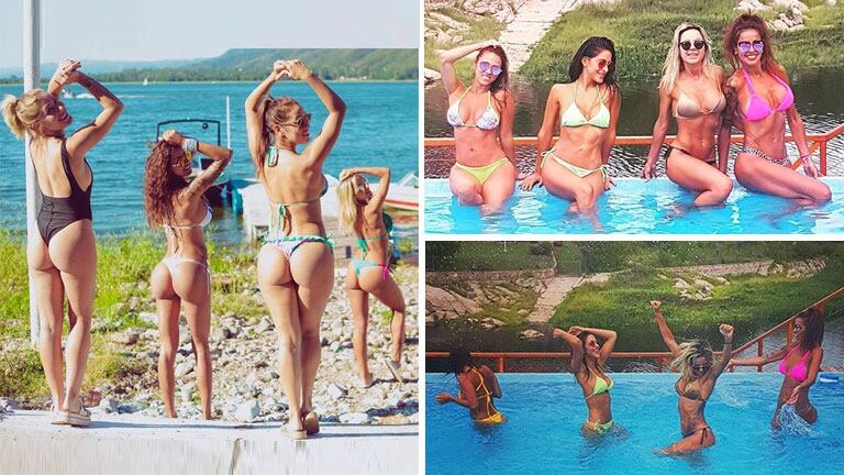 Barby silenzi y sus amigas diosas solteras, sueltas en Carlos Paz. (Foto: Instagram)