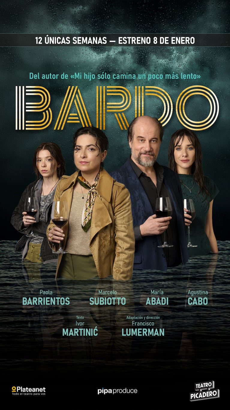 “Bardo”: Paola Barrientos y Marcelo Subiotto protagonizan la nueva obra de Ivor Martinic