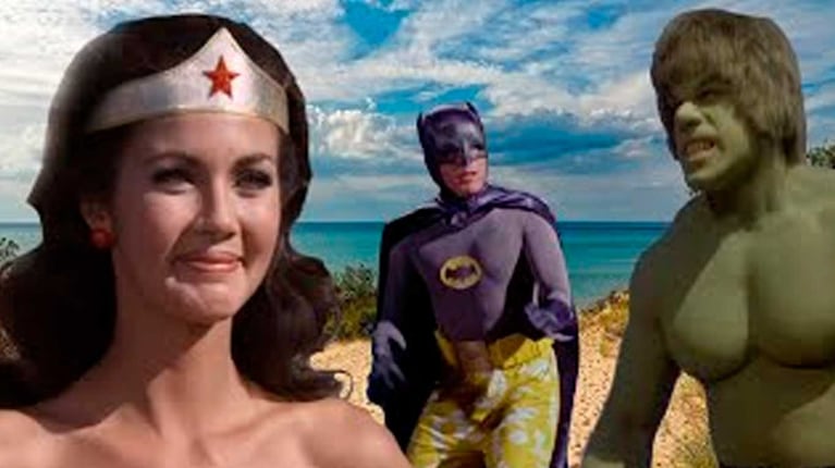 Batman, Mujer Maravilla y el increíble Hulk (imagen generada por IA)