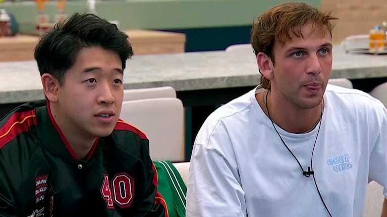 Bautista Mascia y Martín Ku de Gran Hermano (Foto: capturas Telefe)