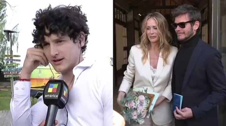 Bautista y Emanuel Ortega y Julieta Prandi (Fotos: capturas América TV)
