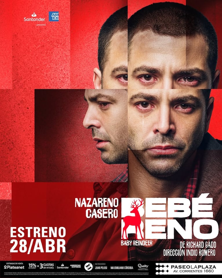 Bebé Reno, con Nazareno Casero en el Paseo la Plaza.