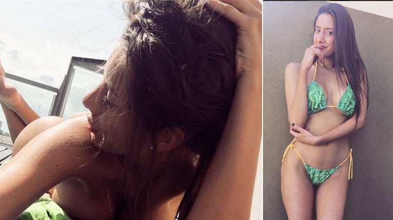 Belén Etchart tomó sol desnuda en la terraza de su edificio y derritió Instagram con su selfie. (Foto: Instagram)
