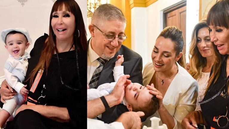 Belén Francese bautizó a su bebé con Moria Casán como madrina: el álbum íntimo de la ceremonia.