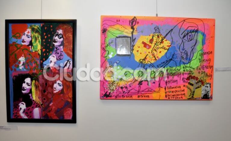 Belén Francese exhibió sus obras en la muestra Belu Art. (Foto: Jennifer Rubio - Ciudad.com)