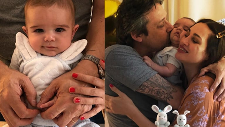 Belén Francese le organizó un gran festejo a su hijo por sus tres meses de vida.