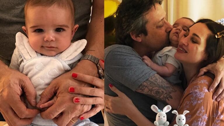 Belén Francese le organizó un gran festejo a su hijo por sus tres meses de vida.