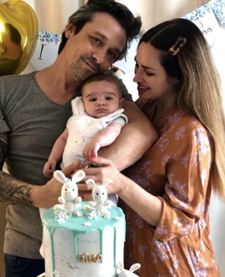 Belén Francese le organizó un gran festejo a su hijo por sus tres meses de vida: "¡Vittini!"