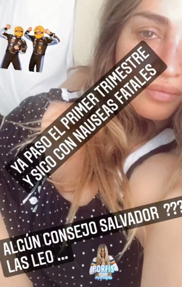 Belén Francese pidió ayuda porque la está pasando mal con su embarazo y le dieron una solución: "¡Este día fue fatal!"