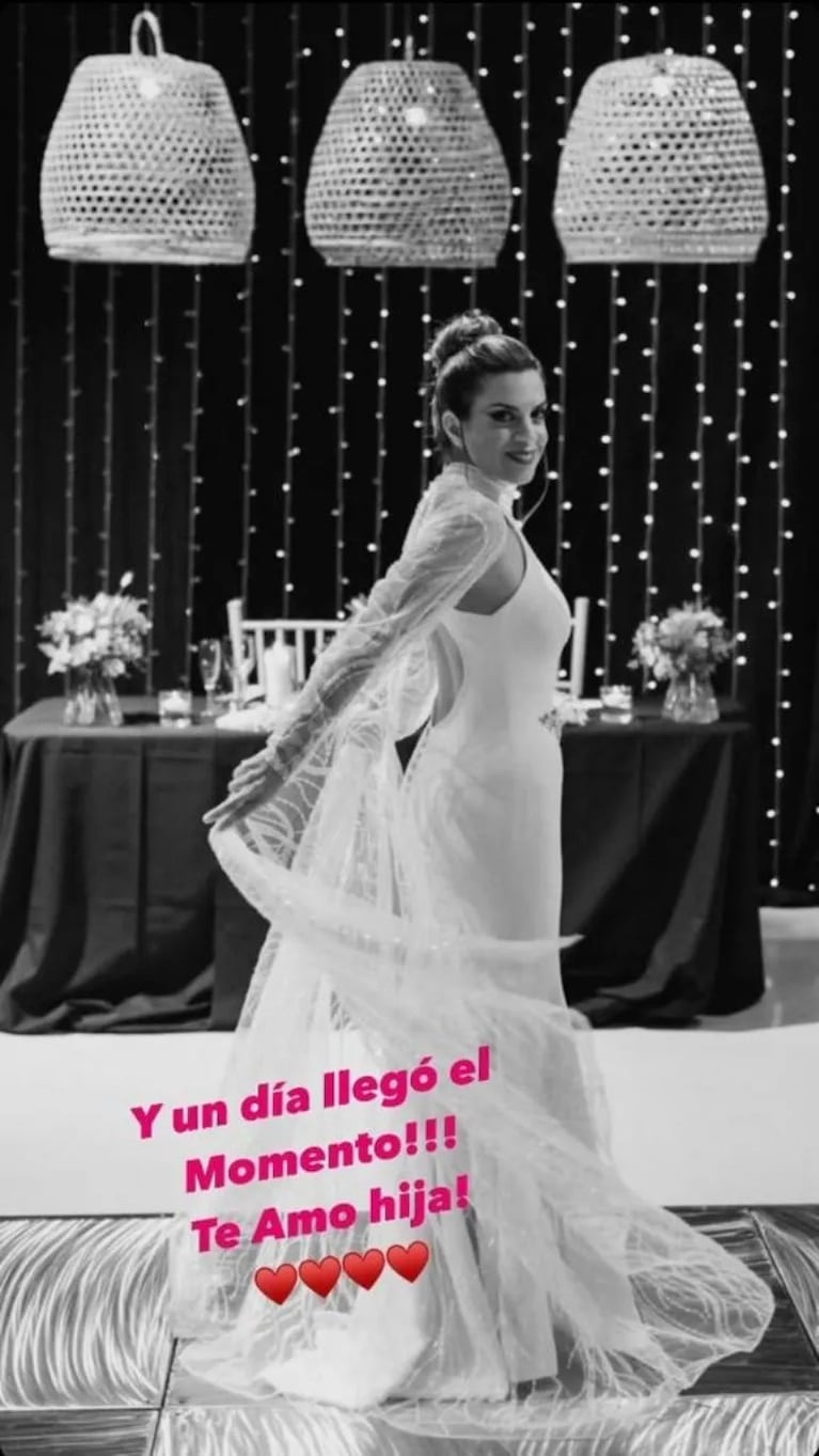 Belén Soro Roccasalvo el día de su casamiento.