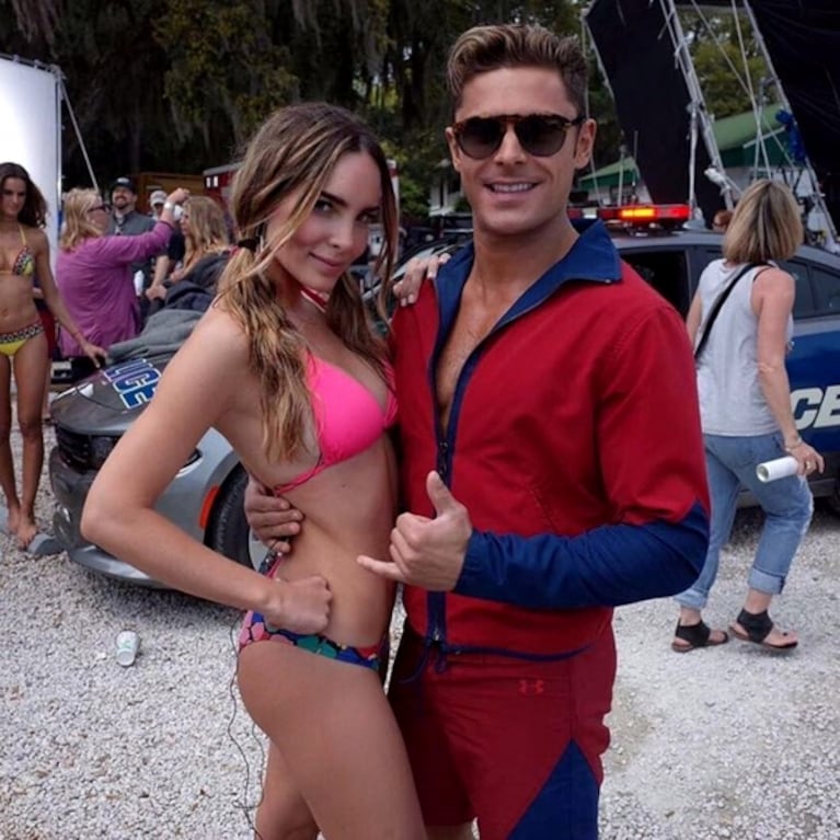 Belinda negó un romance con Zac Efron, su co-estrella de Baywatch