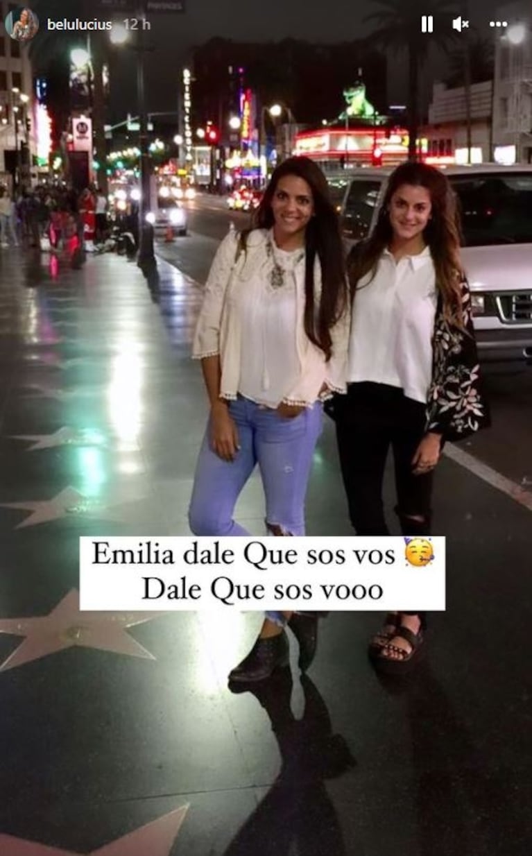 Belu Lucius alentó a su hermana Emily por su entrada a El Hotel de los Famosos con tiernas fotos retro