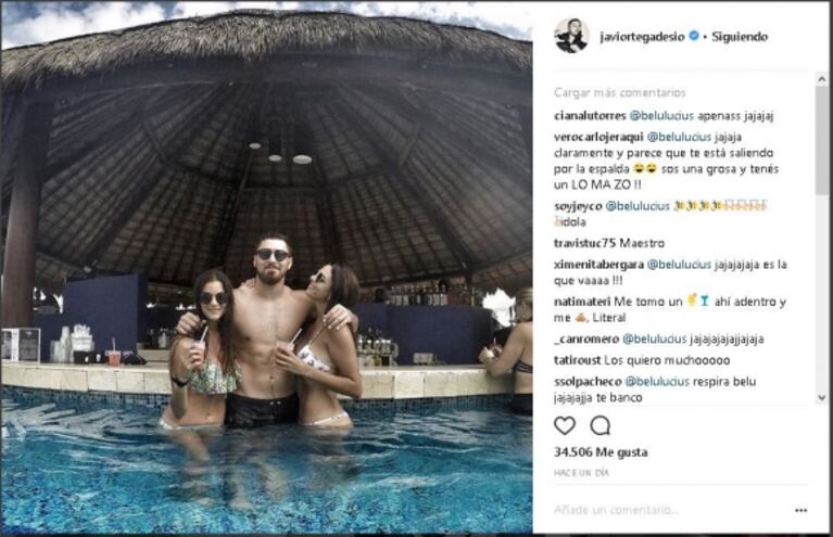 Belu Lucius, lomazo y vacaciones sexies con Javier Ortega Desio en la Riviera Maya