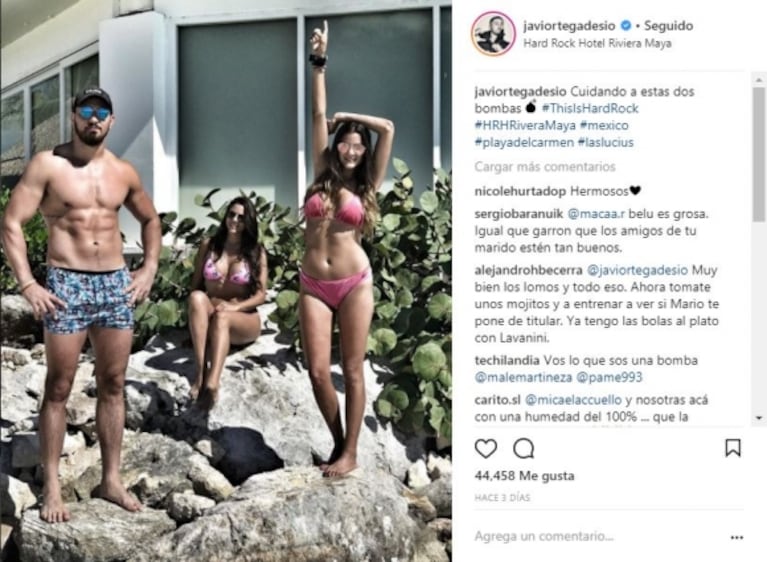 Belu Lucius, lomazo y vacaciones sexies con Javier Ortega Desio en la Riviera Maya