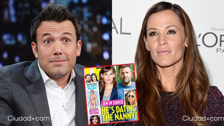 Ben Affleck y Jennifer Garner, ¿separados por la niñera de sus hijos? (Fotos: AFP y Us Magazine).