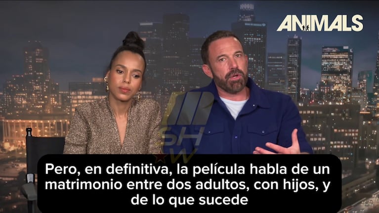 Ben Affleck y Kerry Washington hablaron con Mshow (Foto: captura de Ciudad Magazine).