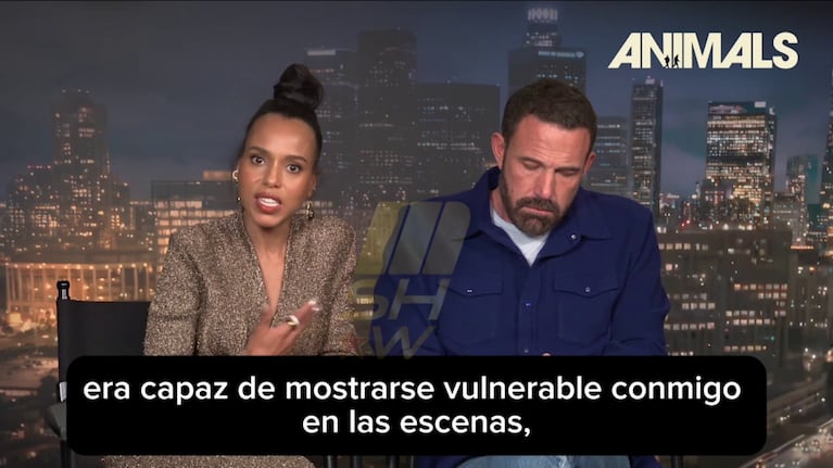 Ben Affleck y Kerry Washington hablaron con Mshow (Foto: captura de Ciudad Magazine).