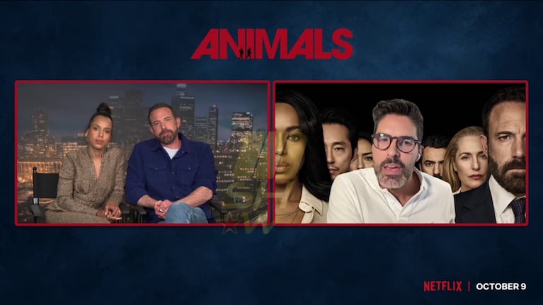 Ben Affleck y Kerry Washington hablaron con Mshow (Foto: captura de Ciudad Magazine).