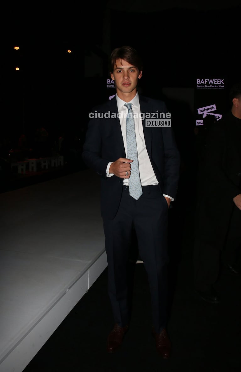 Benicio Gravier en el BAFWEEK (Foto: Movilpress).