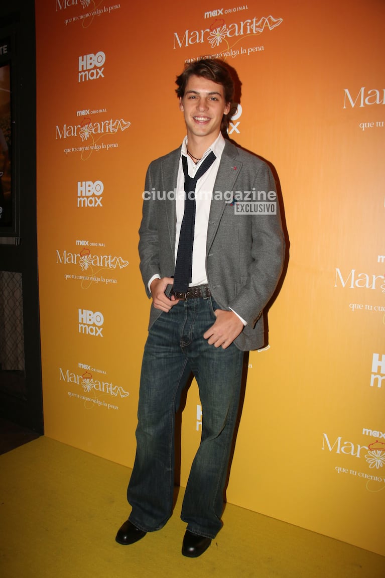Benicio Gravier en el estreno de Margarita (Foto: Movilpress).
