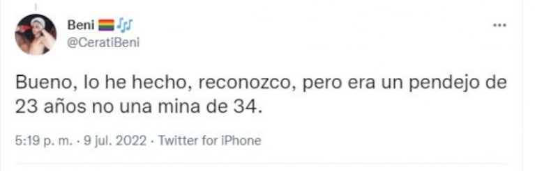 Benito Cerati, letal contra Chloé Bello tras las acusaciones a su familia: "No es forma de hacer catarsis"