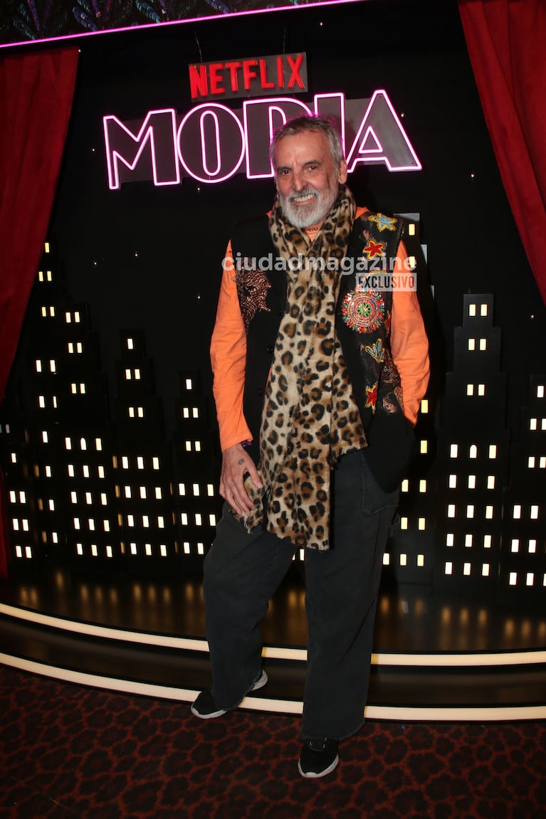Benito Fernández en el estreno de la serie de Moria Casán (Foto: Movilpress).