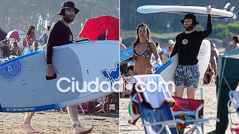Benjamín Amadeo, de vacaciones con Martina en Punta del Este (Fotos: Reporteros Punta)
