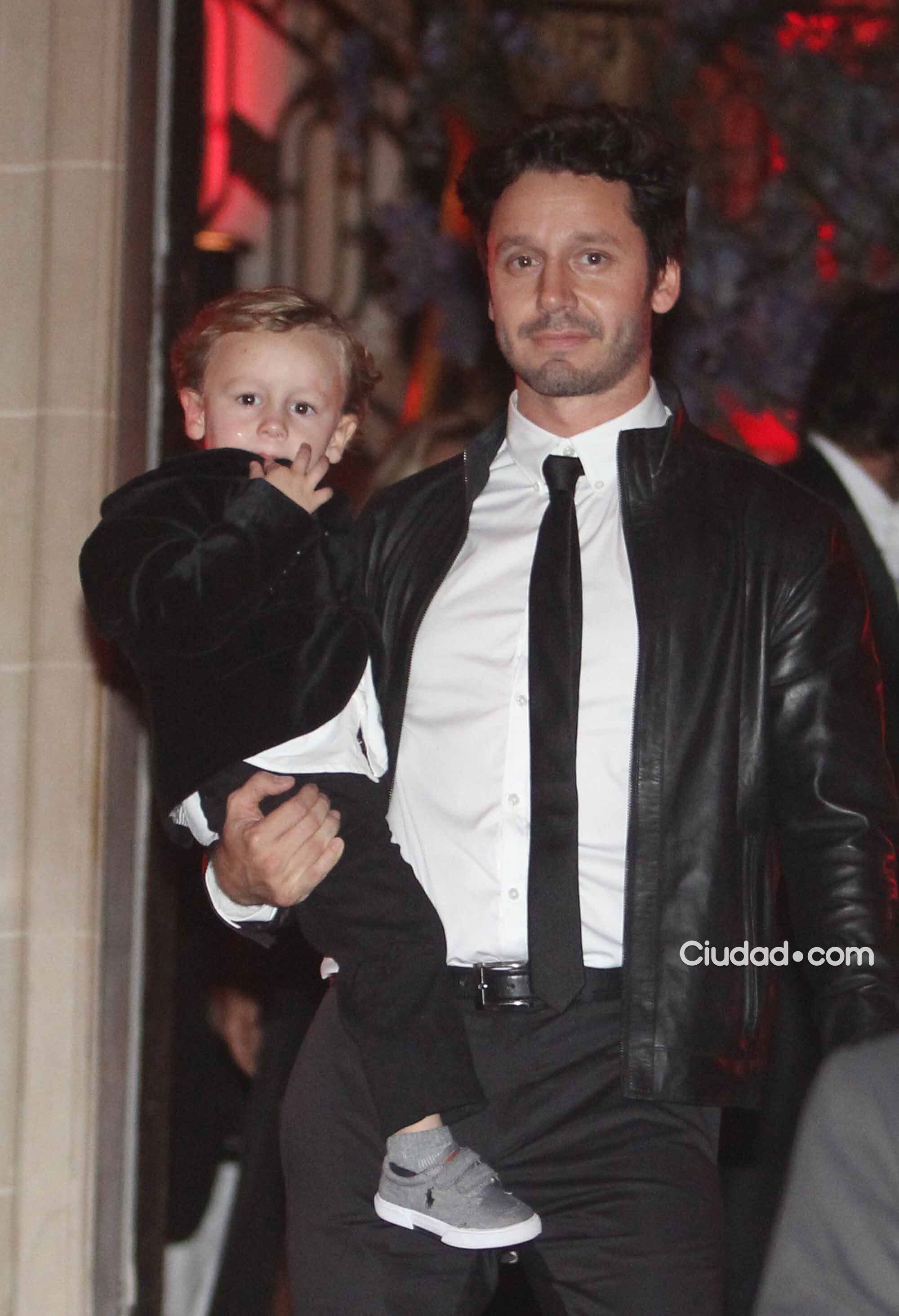 Benjamín junto a sus hijos (Foto: Movilpress)