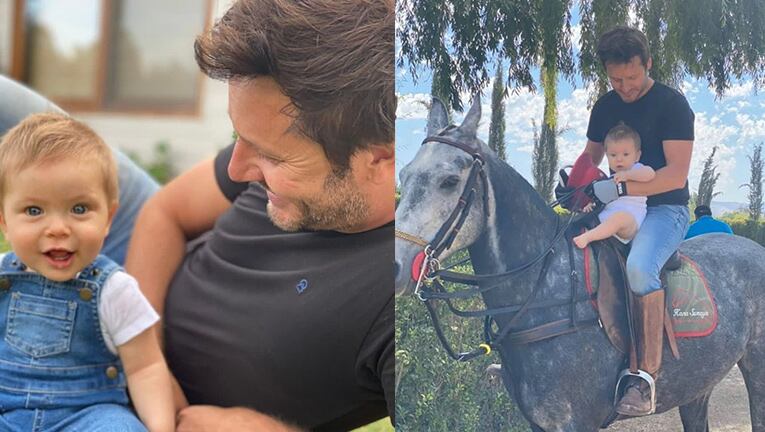 Benjamín le dedicó a su hijo un tierno mensaje en la red.