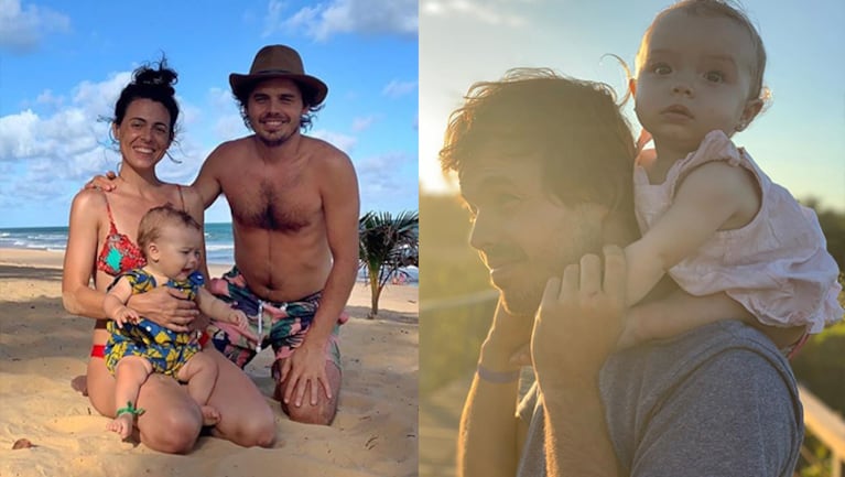 Benjamín viajó junto a sus chicas a Brasil.