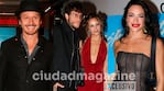 Benjamín Vicuña, Alex Caniggia, Melody Luz y Emilia Attias en el estreno de Solo Fanáticos (Fotos: Movilpress).