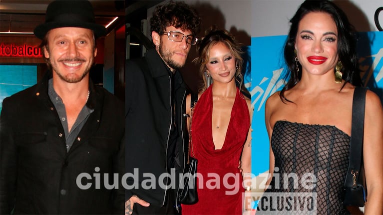Benjamín Vicuña, Alex Caniggia, Melody Luz y Emilia Attias en el estreno de Solo Fanáticos (Fotos: Movilpress).