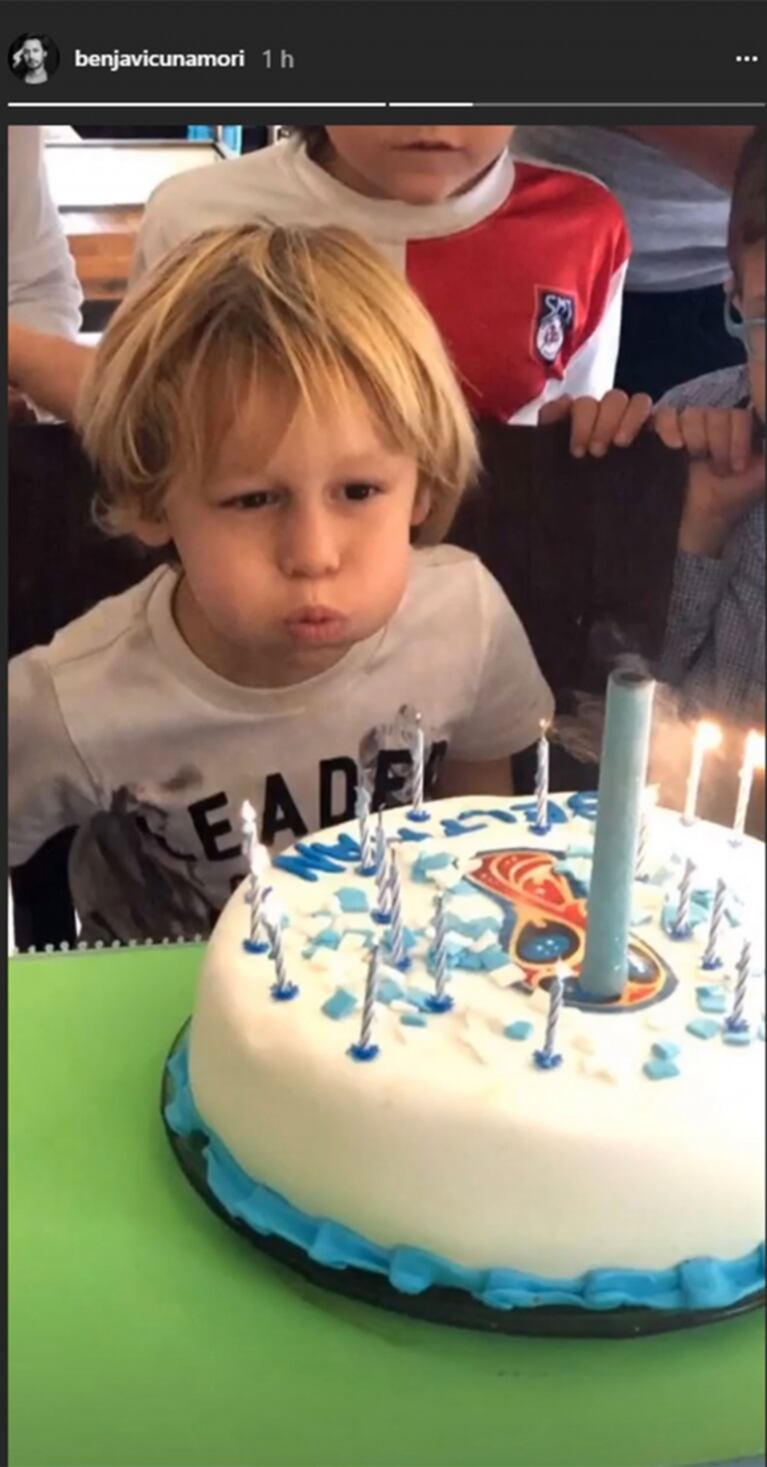 Benjamín Vicuña compartió fotos del cumpleaños de Beltrán: "Seguimos celebrándote"