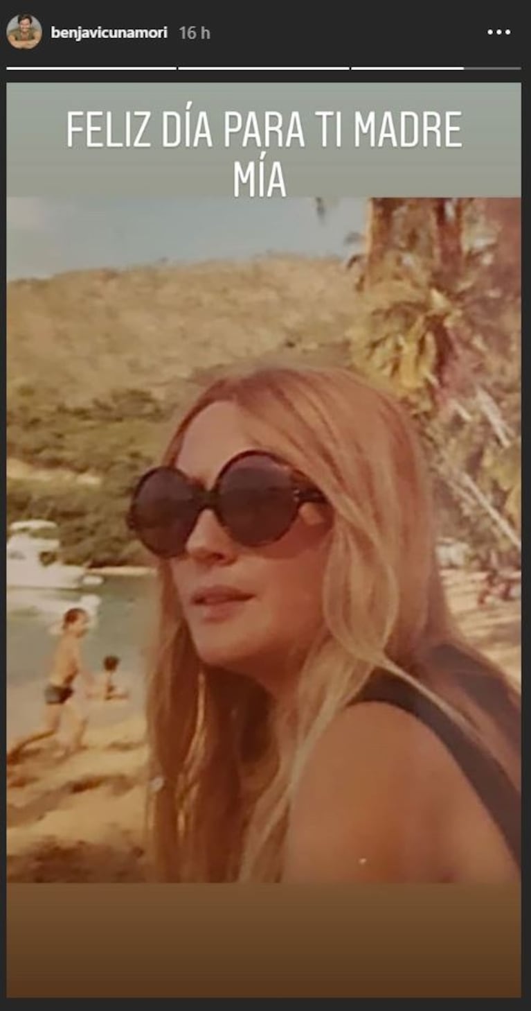 Benjamín Vicuña compartió una foto retro de su madre y dejó a todos mudos:  ¡era "igualita" a la China Suárez!