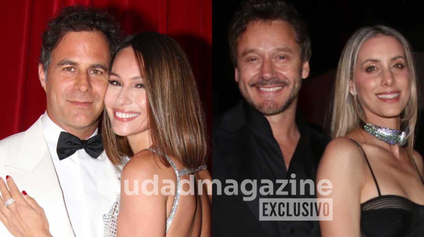 Benjamín Vicuña con Anita Espasandín y Pampita con Martín Pepa (Foto: Movilpress)