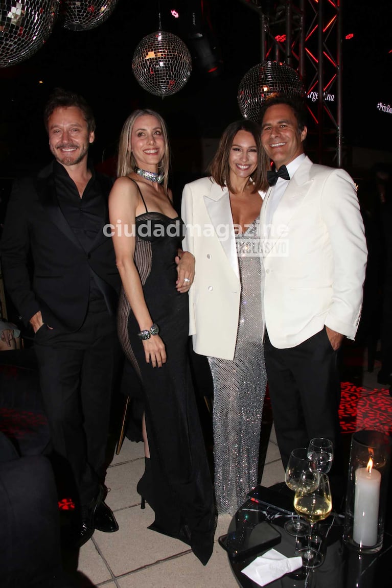 Benjamín Vicuña con Anita Espasandín y Pampita con Martín Pepa (Foto: Movilpress)