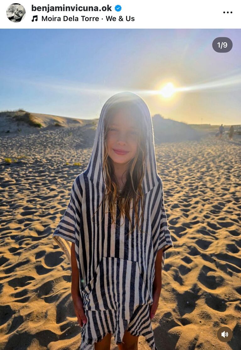 Benjamín Vicuña con sus hijos en Año Nuevo (Foto: Instagram/@benjamínvicuñaok).