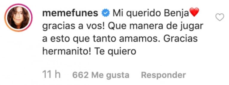 Benjamín Vicuña contó por qué Mercedes Funes fue "lo mejor" de su 2019: "Encontrar el amor entre hermanos"
