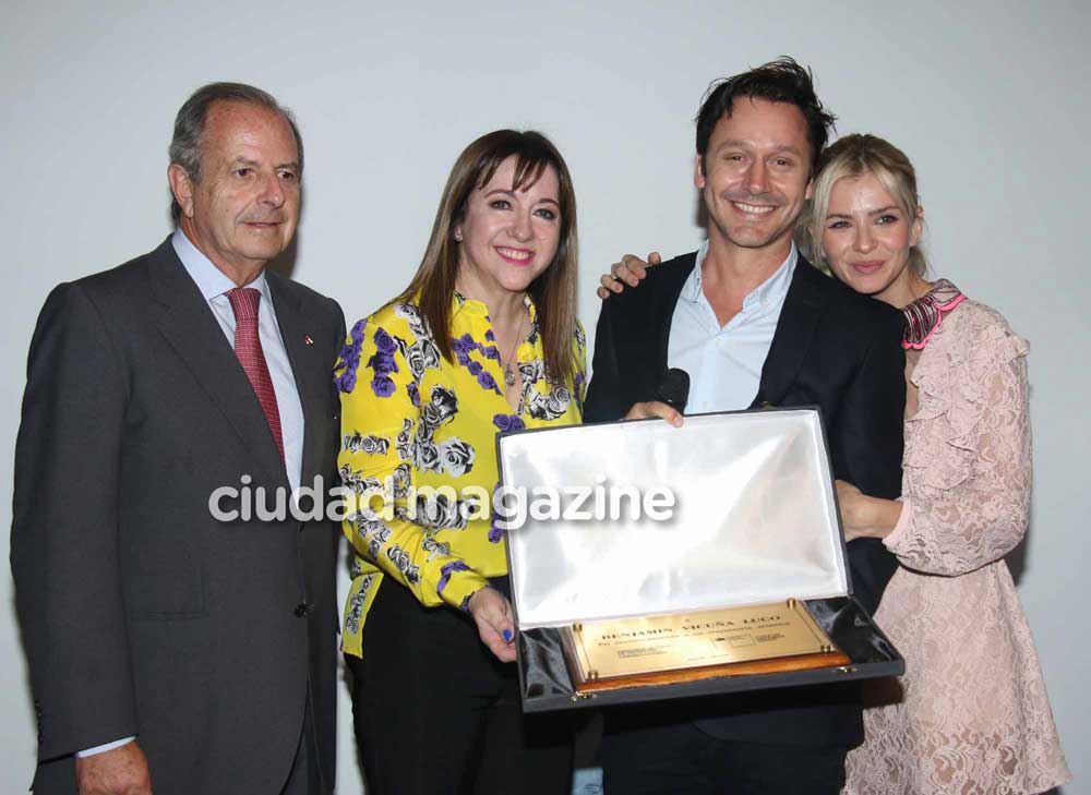 Benjamín Vicuña, distinguido por la embajada chilena. Foto: Movilpress.