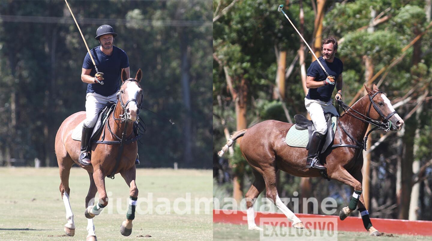 Benjamín Vicuña en el polo de Punta del Este (Foto: Ramiro Souto).